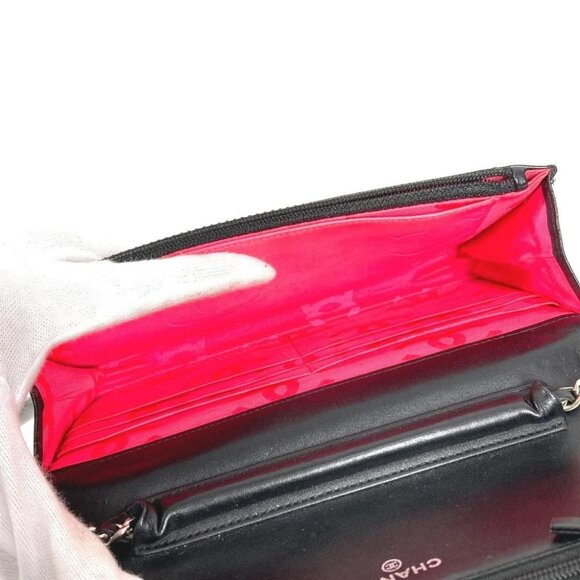 CHANEL A46646 Cambon Line Chain Long Wallet Crossbody Chain Bag Shoulder Bag - Picture 13 of 16